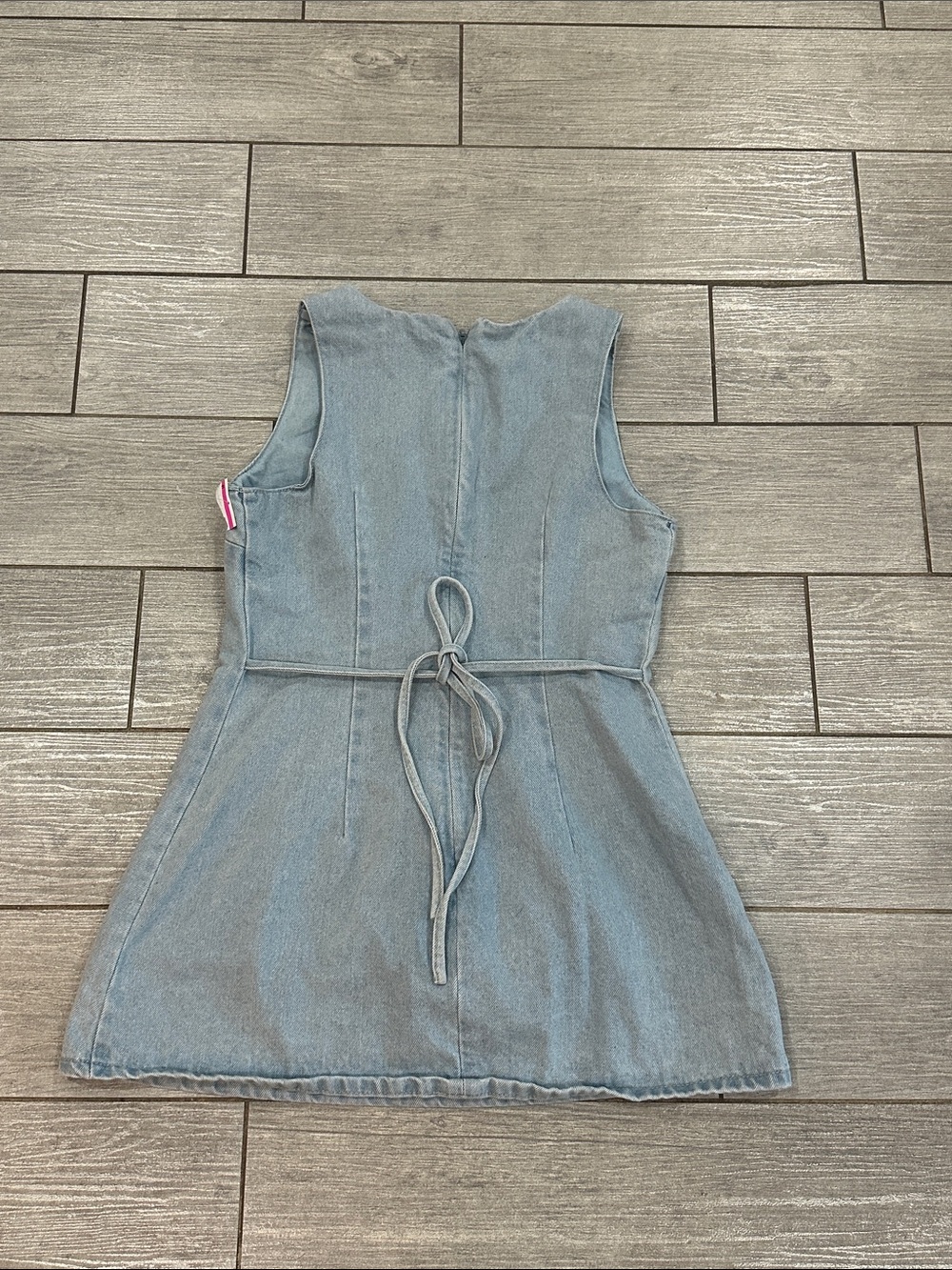 Princess Polly Ainsleigh Shift Denim Romper Light Wash New! - Picture 8 of 10